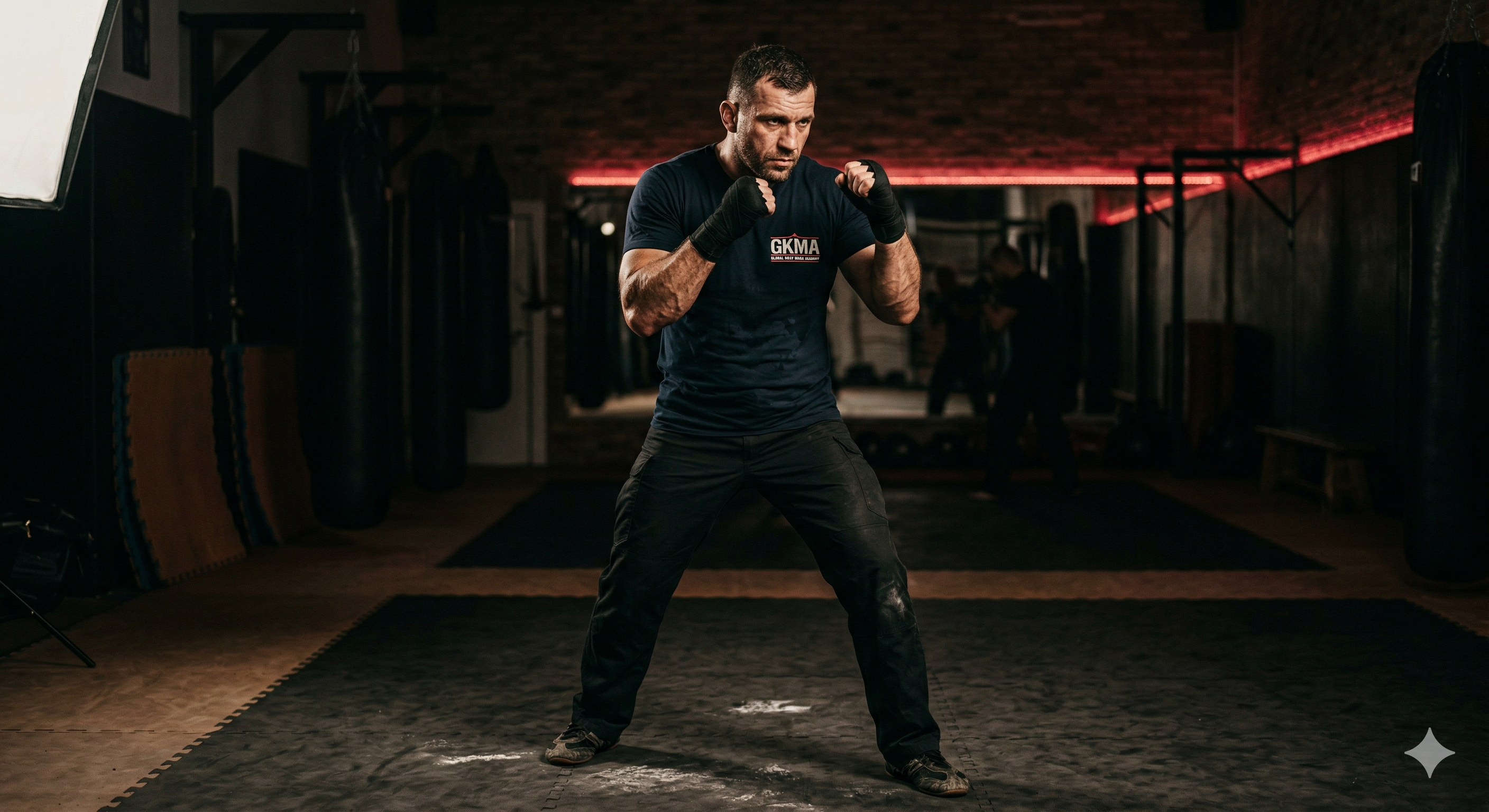 Mężczyzna podczas szkolenia BAV