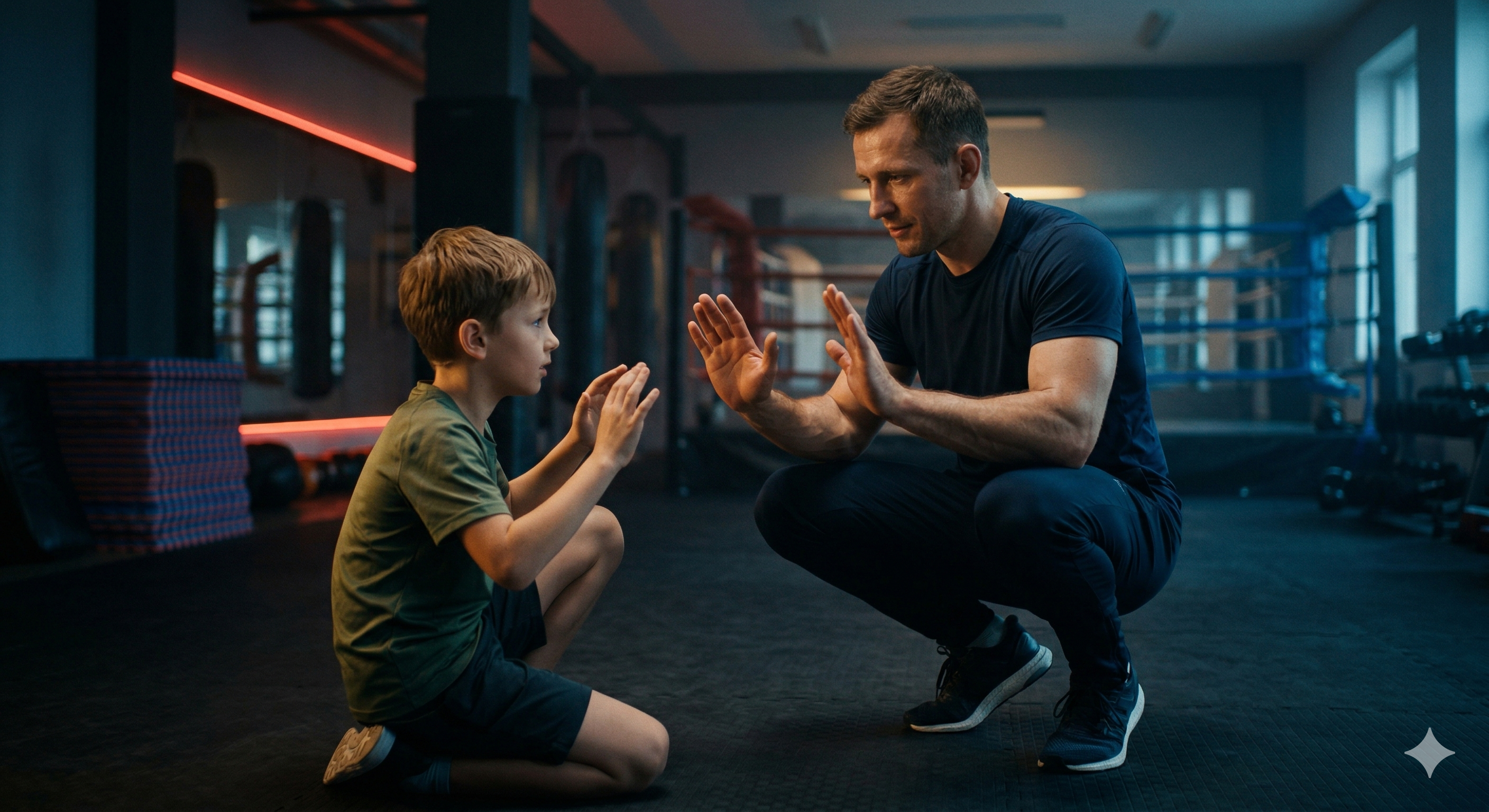 Rodzic z dzieckiem podczas szkolenia BAV